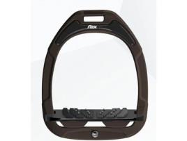 Estribos de Segurança Planos Ultra Grip Castanhos/Pretos/Castanhos para Equitação FLEX ON Safe-On
