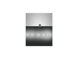 Lustre Pendente Arabella Led em Metal e Vidro Soprado Branco 3547-46-102 FABAS LUCE