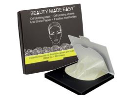 Papéis Matificantes de Chá Verde 80 Folhas BEAUTY MADE EASY