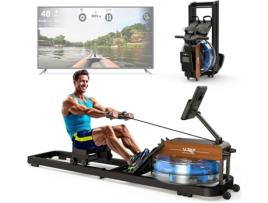 Máquina de Remo ORISYN Remo Dobrável com Monitor Bluetooth e Suporte Ajustável para Tablet Capacidade de 160 kg