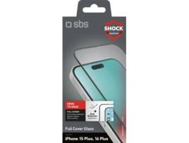 Película de Ecrã SBS iPhone 16Plus/15Plus (Transparente)