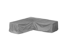 Capa Protetora para Sofá de Canto de Jardim 300X300X80Cm Poliéster Tecido Oxford 600D Cor: Cinza MEHR GARTEN