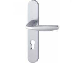 Conjunto em Placa New York Tipo Cle I com Acabamento Prateado HOPPE 3293355