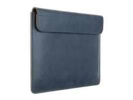 Sleeve Oxford em Pele P/ Macbook Air e Pro 13 FIXED Pro13Ipad12 Azul