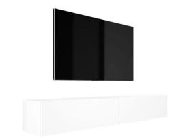 Móvel de Tv Suspenso D: L: 2 X 100 Cm A: 34 Cm D: 32 Cm Branco Mate 3XELIVING