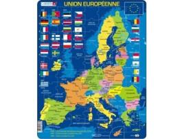 Puzzle LARSEN La-A39-Fr de Moldura 70 Peças Mapas