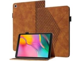 Capa Tablet Samsung Galaxy Tab A 10.1 (2019) T510 T515 HFS-HOUSE Diamante Castanho