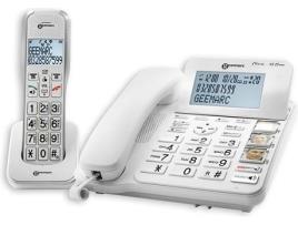 GEEMARC Dect Tel.Amplidect Deficientes Auditivos Telefone para Idosos Claro em Uso 595 Photo Duo
