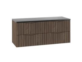 Móvel de Apoio Siena 120Cm em Madeira e Preto PETITS-MEUBLES