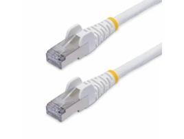 Cabo de rede Ethernet Cat8 branco 50Cm Snagless Latchless 25G/40G 2000Mhz Poe 100W 26Awg S/Ftp Alívio de tensão STARTECHCOM