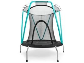 Trampolim Infantil com Rede de Segurança Ø 137Cm Fechado 3-8 Anos 25 kg Máx. Aço Galvanizado Interior Exterior HYPERMOTION