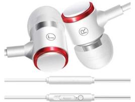 Auriculares com Fio RITTEREC LFOzF012 (In Ear - Branco)