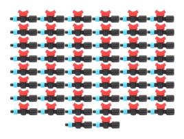 Válvula Escalonada de Fita de Irrigação Por Gotejamento 16Mm X 1/2 Rosca Fêmea. Pacote de GNCGARDEN