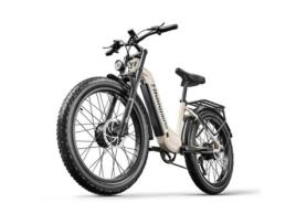 Bicicleta Elétrica SHENGMILO S700: Motor Duplo de 2.000 W Pneus de 26 Bateria de 17 5 Ah Travões Hidráulicos