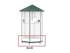 Base de Chapa Galvanizada para Jaula Modular Tipo Voladero de 6 Lados Con Ruedas. GÓMEZ Y CRESPO