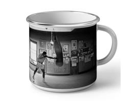 Caneca de Metal Esmaltado Muhammad Ali em Treinamento FABULOUS BIJOUX