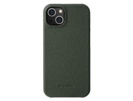 Capa para iPhone 15 MELKCO Pele Sintética Verde