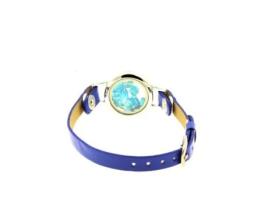 Brazalete de Apatita azul neon cru, modelo de relógio de 25 mm A BIJOUX