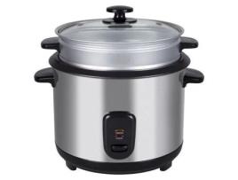 Panela de Arroz no Vapor Da Família Jasmine MELCHIONI Capacidade de 1,8L Panela Interna Antiaderente Tampa de Vidro Temperado Pa