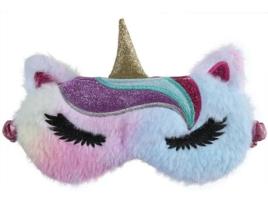 Máscara de Dormir Infantil Arco-Íris Unicorn Cat Máscara de Viagem para Crianças a Partir de 5 Anos Máscara para Os Olhos MERKLOOS