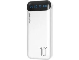 Powerbank YOBON 10000Mah 2 Usb Microusb Usb-C Branco