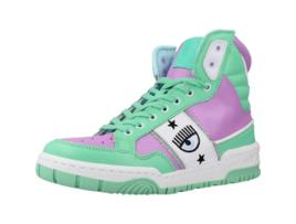 Sapatos de Mulher CHIARA FERRAGNI High Tecido Verde (36)