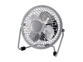170771020 Bulerias Metal Overhead Mini Ventilador 2.5W 5V Cromado 14.8X14.2X7.6 Cm Ajustável Alimentado Através de Puer FABRILAMP
