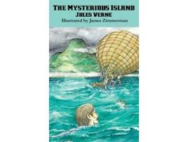 Livro The Mysterious Island de Jules Verne (Inglês)