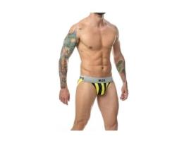 Tanga MOB EROTICWEAR Amarelo Preto XL