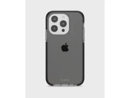 Capa para iPhone 14 Pro HOLDIT Pele Sintética Preto