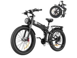 Bicicleta Elétrica RIDSTAR H26 Pro 1000W Motor 36Mph Velocidade Máxima Alcance de 90Km