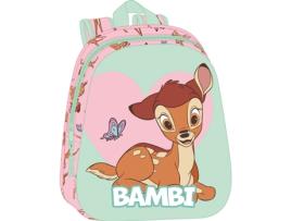 Mochila Escolar CLÁSICOS DISNEY Verde Cor de Rosa 27 X 33 X 10 Cm