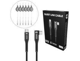 Jogo de Cabos USB-C de 10 M + Ganchos de Suspensão para Cabos Oculus Quest 2 VORTEX VR