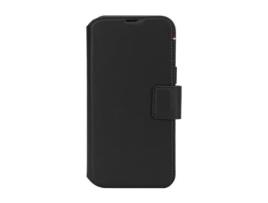 Capa Fólio Magsafe Concha Amovível para iPhone 16 Plus DECODED com Porta-Cartões Preto