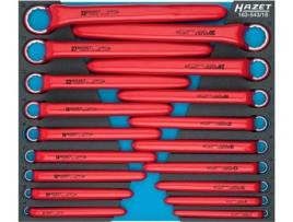 HAZET 163-543/18 Conjunto de chave estrela isolada protetora: Perfil hexagonal externo duplo 7 - 32 Número de ferramentas: 18