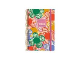 Agenda Semanal 117X182Mm 2025 Espiral MIQUELRIUS Activa Flowery com Elástico 38268