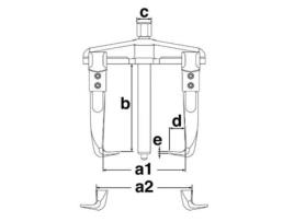 TENGTOOLS 143930501 Extrator 2 Garras 250-330Mm Sp3320