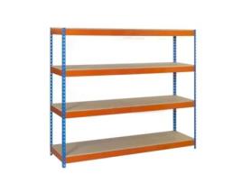 Simonforte 2409-4 Aglomerado Azul/Laranja/Madeira SIMON RACK