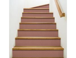 Adesivos PLAGE Adesivo Pananella Padrão de Ventiladores Vermelhos em Um Estilo Asiático X3 19 5 X 100 Cm