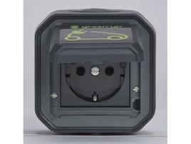 Tomada Schuko P/ Carregamento Ve Saliente Antracite LEGRAND Plexo Green Up