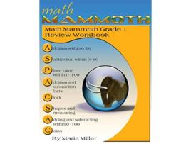 Livro Math Mammoth Grade 1 Review Workbook de Maria Miller (Inglês)