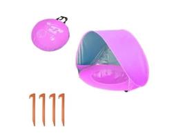 Tenda com Piscina para Praia,Uv 50 rosa,120x80x70Cm USIFUL