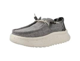 Sapatos de Mulher HEY DUDE Wendy Peak Woven Cinzento (36)