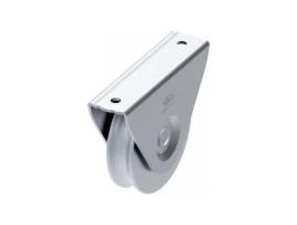 Roda com Suporte Externo com 1 Rolamento Canal V FAC PORTÕES Va1107.100.2 100X83Mm 905012700