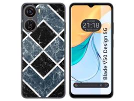 Capa Mármore Design para Zte Blade V50 Design 5G TUMUNDOSMARTPHONE Silicone Multicor