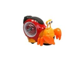 Caranguejo Rastejante Caracol Que Brilha com Luz Musical Brinquedo para Bebé e Criança XIMU