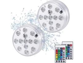 Submersible Led Light Starlight 2 Pack 13 Led Rgb Decorative Submersible Led Lights With Rf Remote Controls Waterproof Ideal For Spa Aquarium Pond Poo