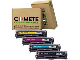 304A 4 Toners Hp 304A Cc530A Cc531A Cc532C Cc533A Compatíveis para Impressora Hp Color Laserjet COMETE CONSOMMABLE