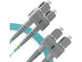 Cabo de fibra óptica duplex multimodo SC para SC OM4 (90 metros 1 unidade) Patch Cord de fibra óptica dupla UPC/UPC 50/125 40G (LSZH) BEYONDTECH