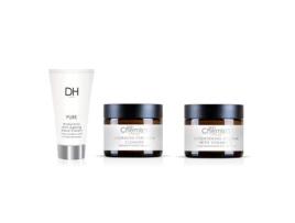 Dr H Hyaluronic Acid Anti-Ageing Hand Cream + Brightening Cream with Vitamin C + Advanced Purifying Cleanser